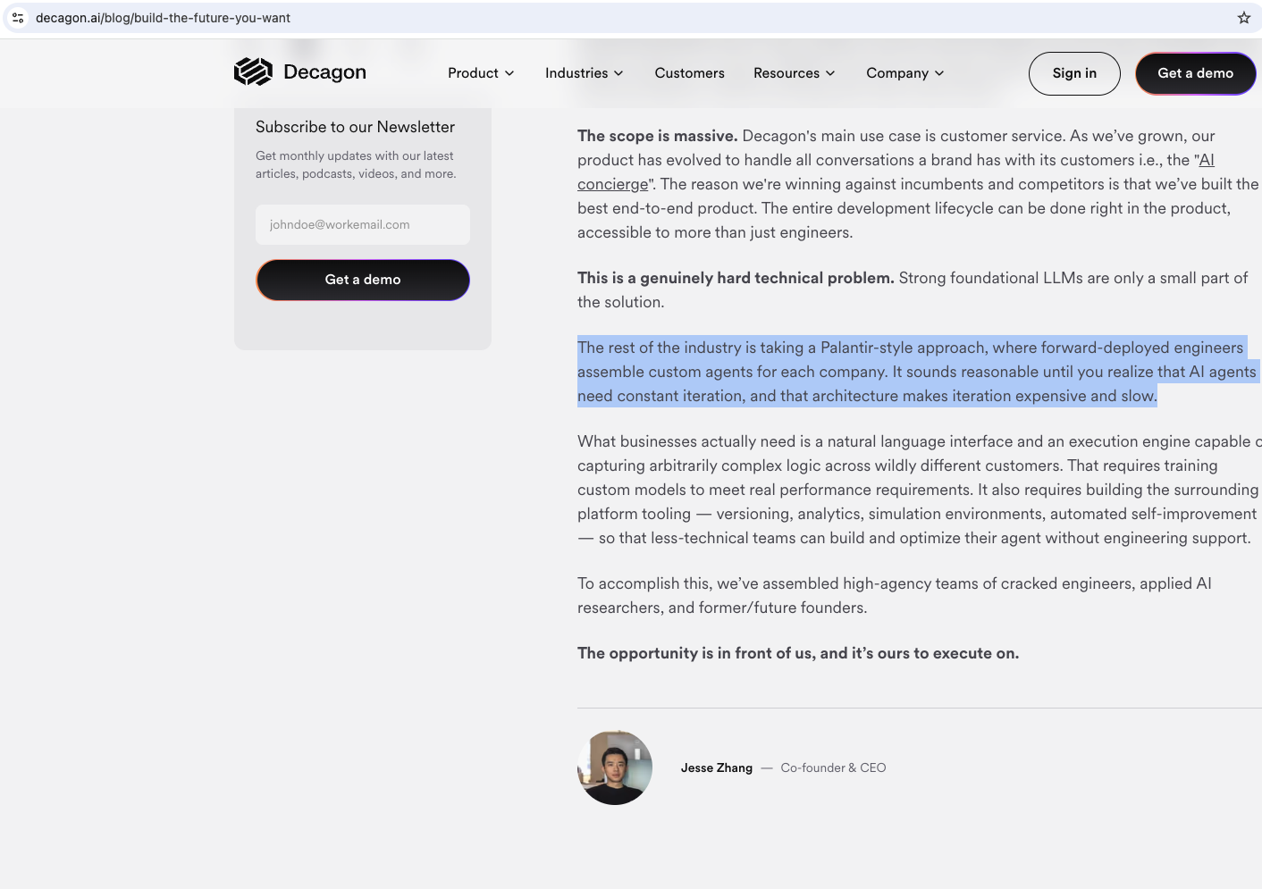 Decagon Agent Development Manager and Agent Deployment Engineer: How to Get the Role, What the Interview Looks Like, and Why This Model Is Beating Traditional FDE
