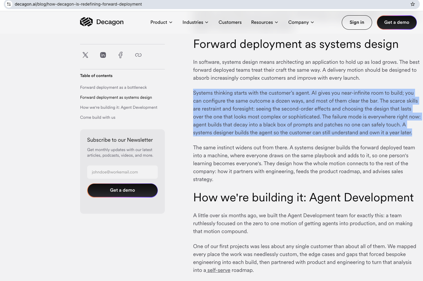 Decagon Agent Development Manager and Agent Deployment Engineer: How to Get the Role, What the Interview Looks Like, and Why This Model Is Beating Traditional FDE
