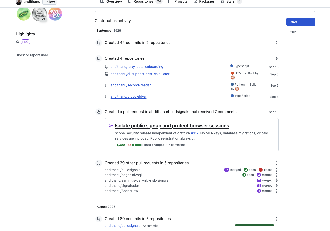 Ahdi GitHub portfolio contributions forward deployed engineer 2026